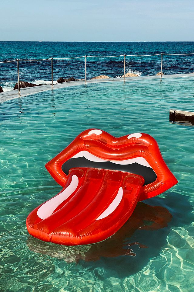 SUNNYLIFE Deluxe Lie-On Float Rolling Stones SUNNYLIFE Deluxe Lie-On Float Rolling Stones