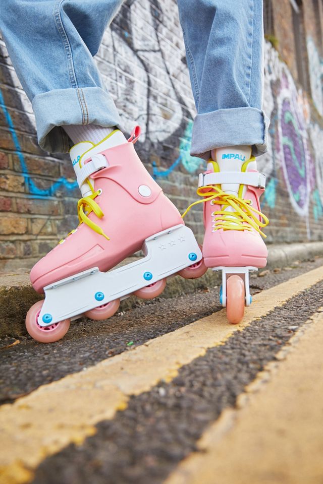 Impala Rollerskates Pink & Yellow Inline Roller Skates Urban