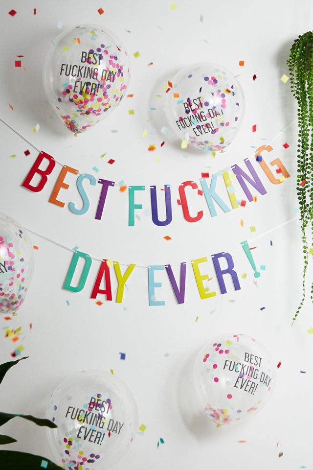 Ginger Ray Best Day Ever Bunting + Balloons Kit