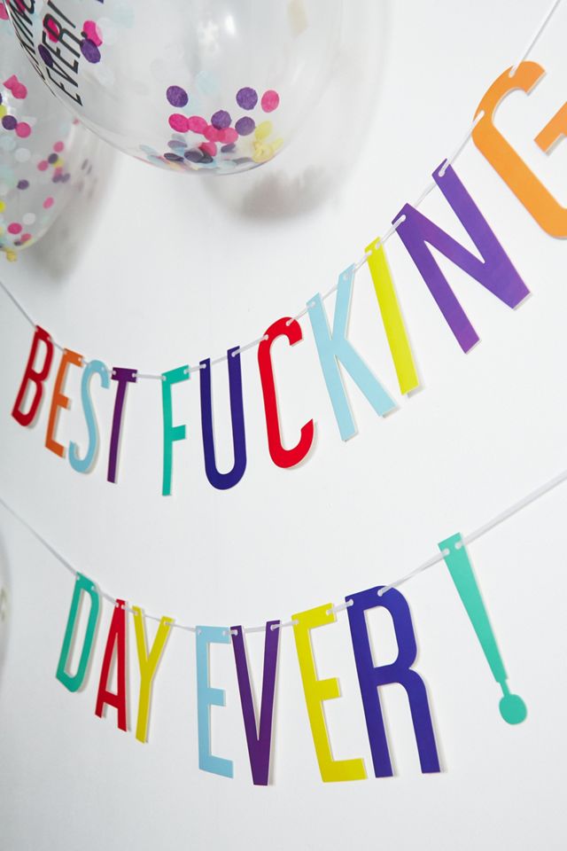 Ginger Ray Best Day Ever Bunting + Balloons Kit #1