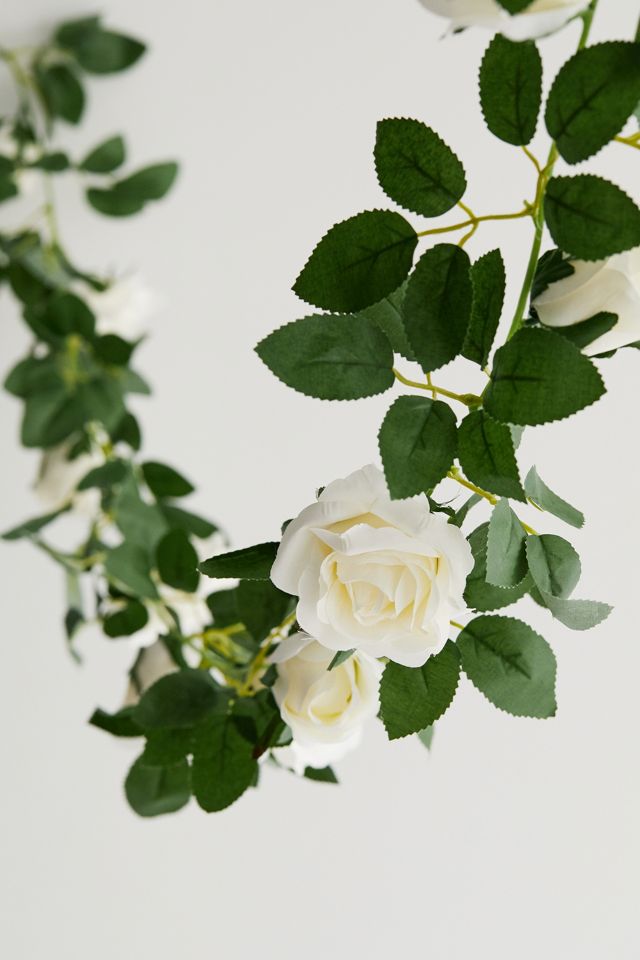 Guirlande de Roses Décoratives Blanches #2