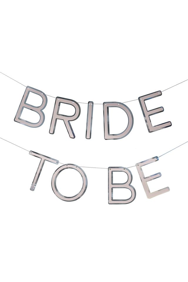 Ginger Ray Silver Foiled Bride To Be Bunting #1