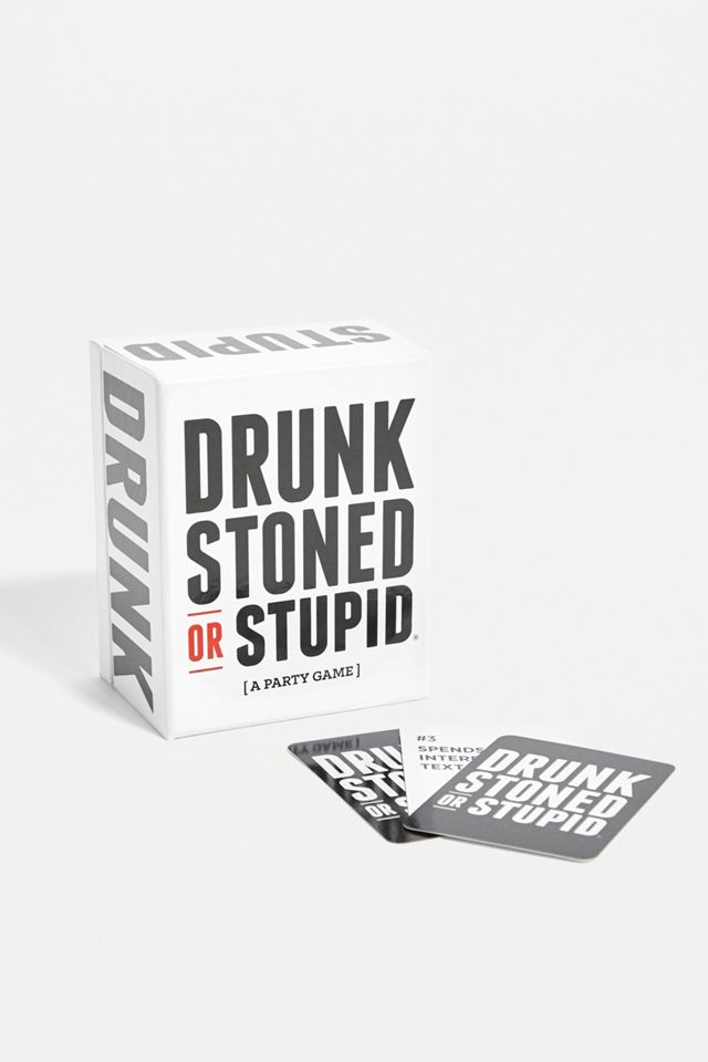 Drunk Stoned Or Stupid - Gioco Per Feste Per Adulti Con 350 Carte Divertenti E Cavalletto Per Telefono