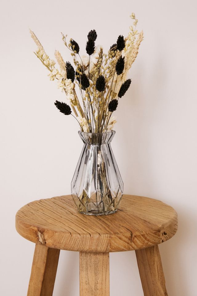 Glass Vase & Dried Flower Bouquet Set  #5