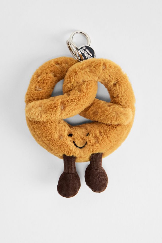Jellycat Amuseable Pretzel Charm Plush Keyring