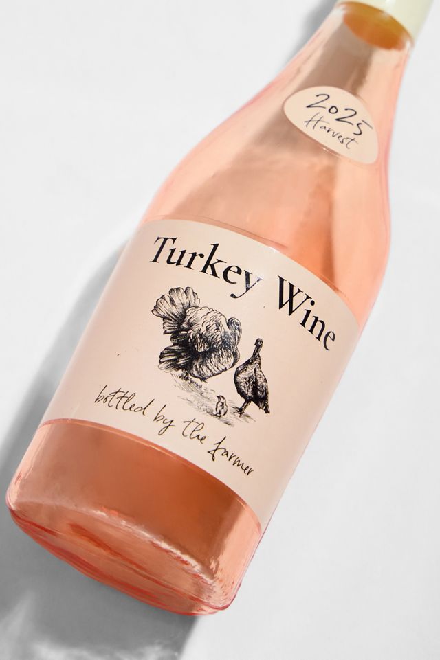 Turkey Wine Novelty Christmas Ornament #1