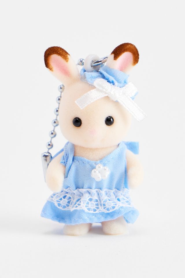 Sylvanian Families Bluebell Chocolate Rabbit Baby Keyring #2