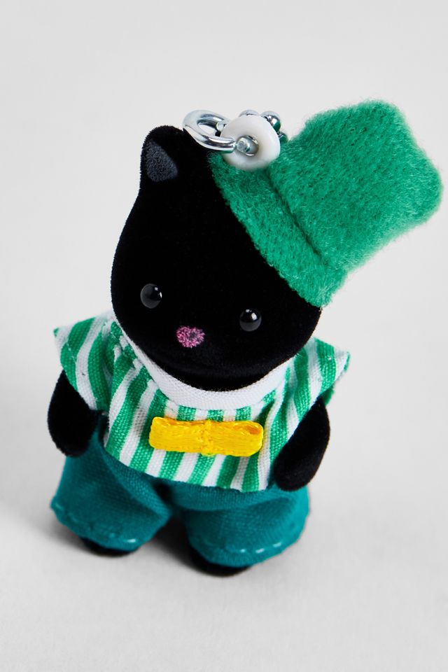 Sylvanian Families Emerald Tuxedo Cat Baby Keyring #1