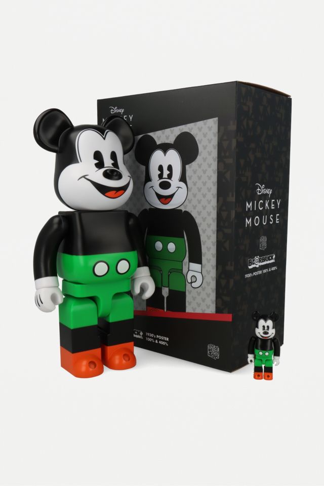 BE@RBRICK 1930s Mickey Mouse 400% & 100% Figurine Set