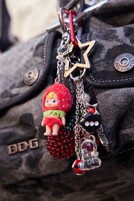 Strawberry Mini Bag Charm