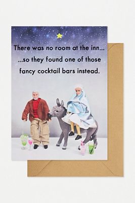 Fancy Cocktail Bar Greetings Card