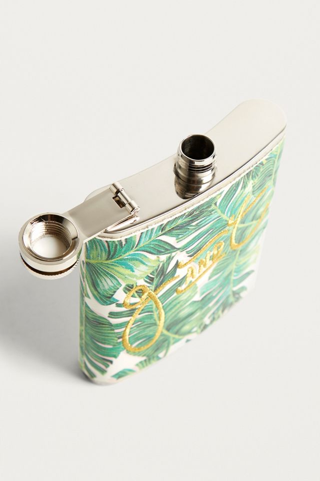 Gin & Tonic Palm Print Hip Matraz #1
