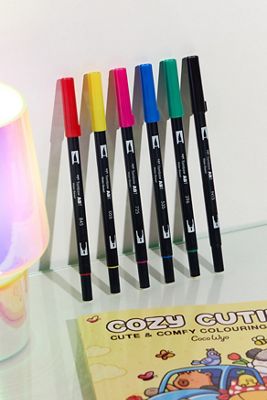 Tombow Pennarelli Dual Brush Colori Primari Confezione da 6