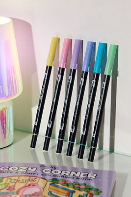 Tombow Colori Pastello Pennarelli a Doppia Punta 6 Pezzi