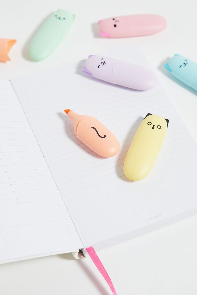Pack de 6 Surligneurs Chat #1
