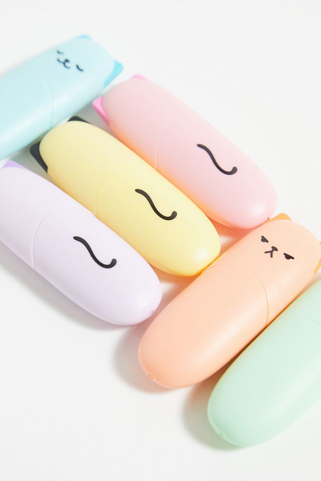 Pack de 6 Surligneurs Chat #3