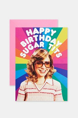 Happy Birthday Sugar Tits Birthday Card