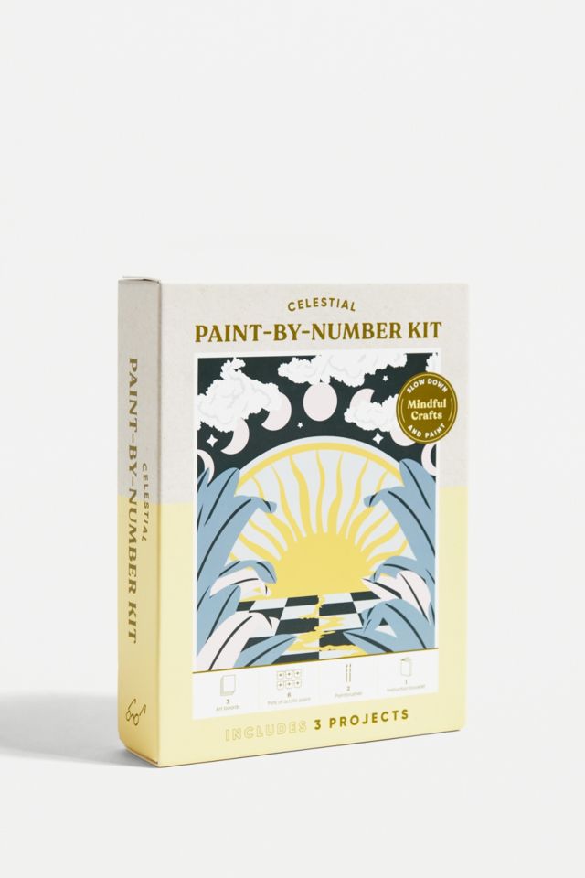 Mindful Crafts: Celestial Paint-by-Number Kit