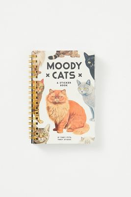 Libro di Adesivi Gatti Lunatici