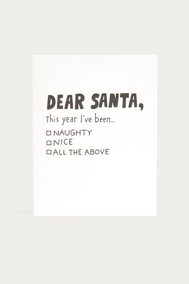 Dear Santa Christmas Card