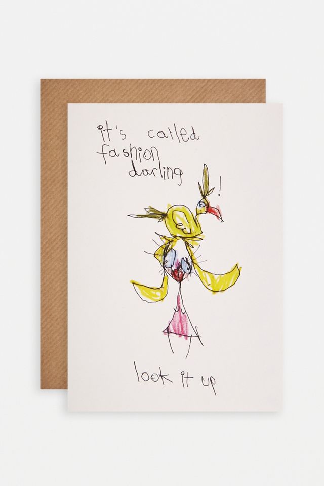 Si chiama Fashion Drawing Greeting Card #1