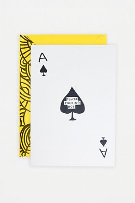 David Shrigley You're F*cking Ace Greetings Card