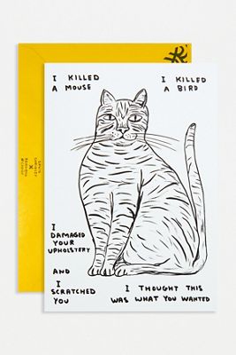 Tarjeta de Felicitación David Shrigley I Killed A Mouse