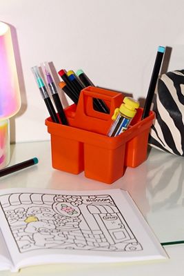 Hightide Penco Orange Storage Desk Caddy