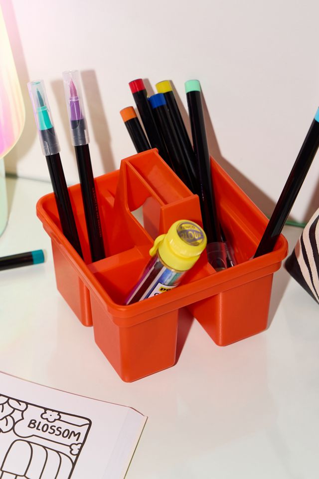 Hightide Penco Orange Storage Desk Caddy #1
