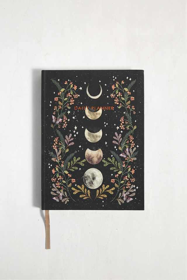 moonlit garden daily planner journal