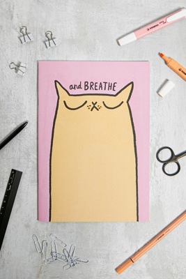 Gemma Correll And Breathe Notebook | Urban Outfitters UK