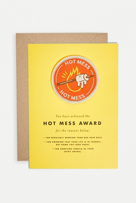 Hot Mess Award Patch & Card | Urban Outfitters UK