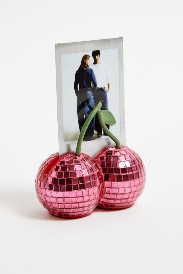 Mirror Ball Cherry Photo Stand #2
