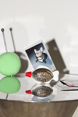 Soy Sauce Fish Ceramic Photo Holder
