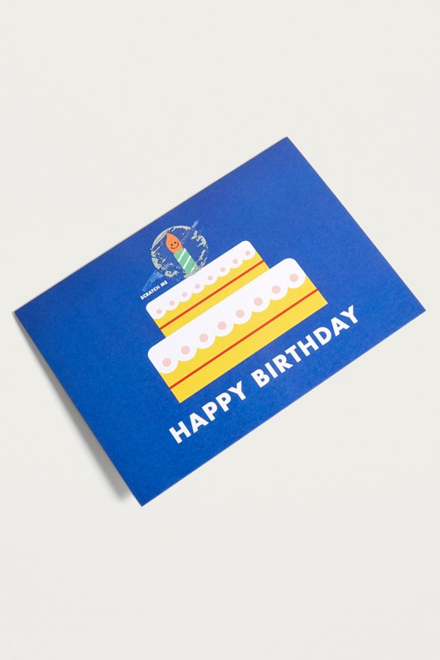 Scratch Birthday Cake Card #1