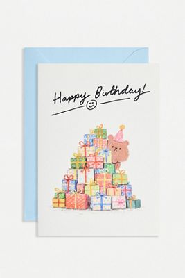 Biglietto di Auguri di Buon Compleanno con Orso