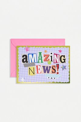 Amazing News Greetings Card
