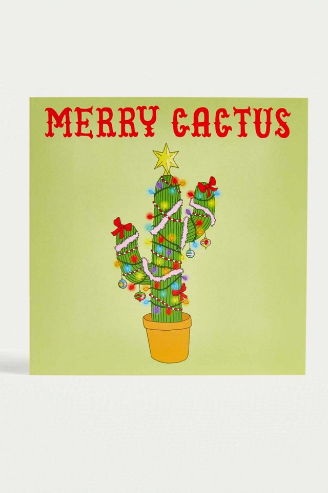 Merry Cactus Christmas Card #1