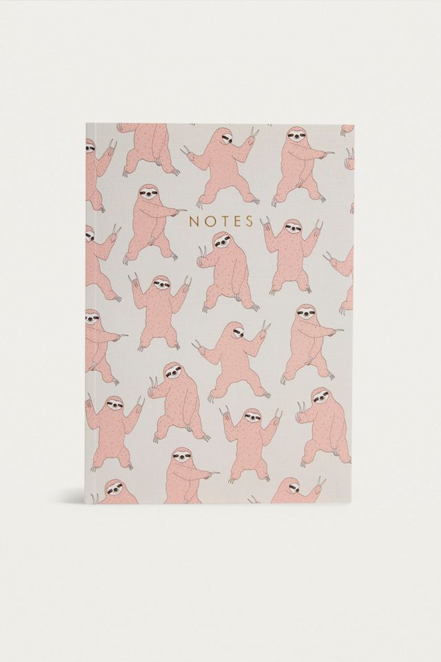 Central 23 Dancing Sloth Notebook Urban Outfitters UK
