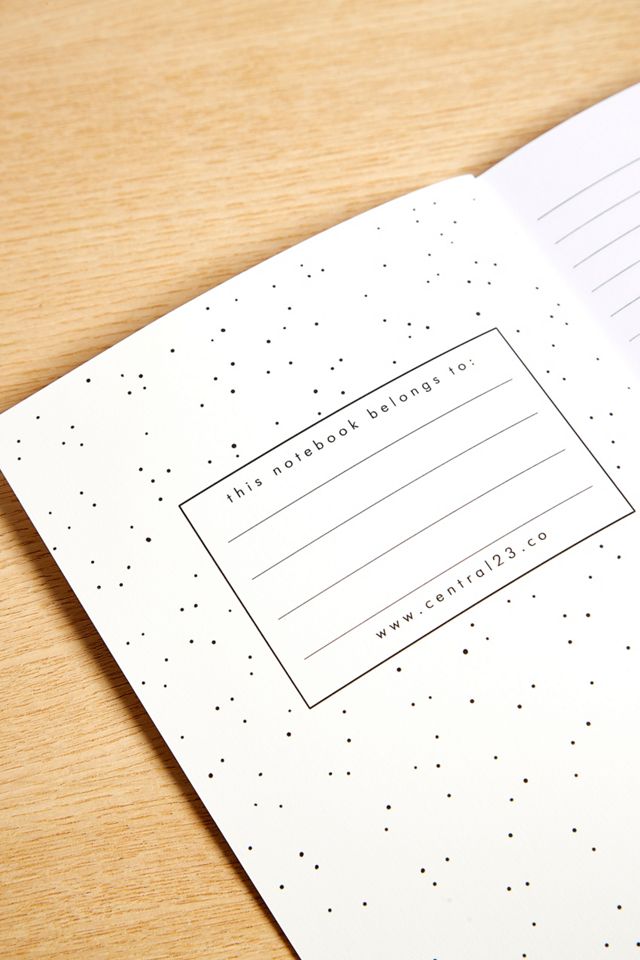 Central 23 White Marble Notebook #2
