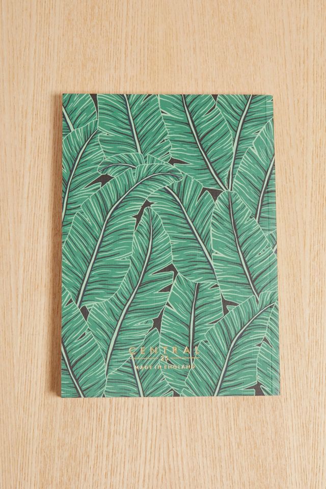 Central 23 - Carnet foncé imprimé palmiers #1