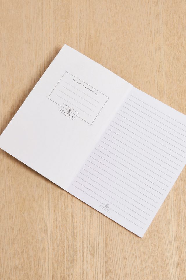 Central 23 - Carnet foncé imprimé palmiers #3