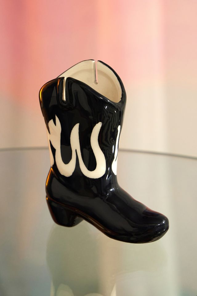 Rosa Western Stiefel Fotohalter #1