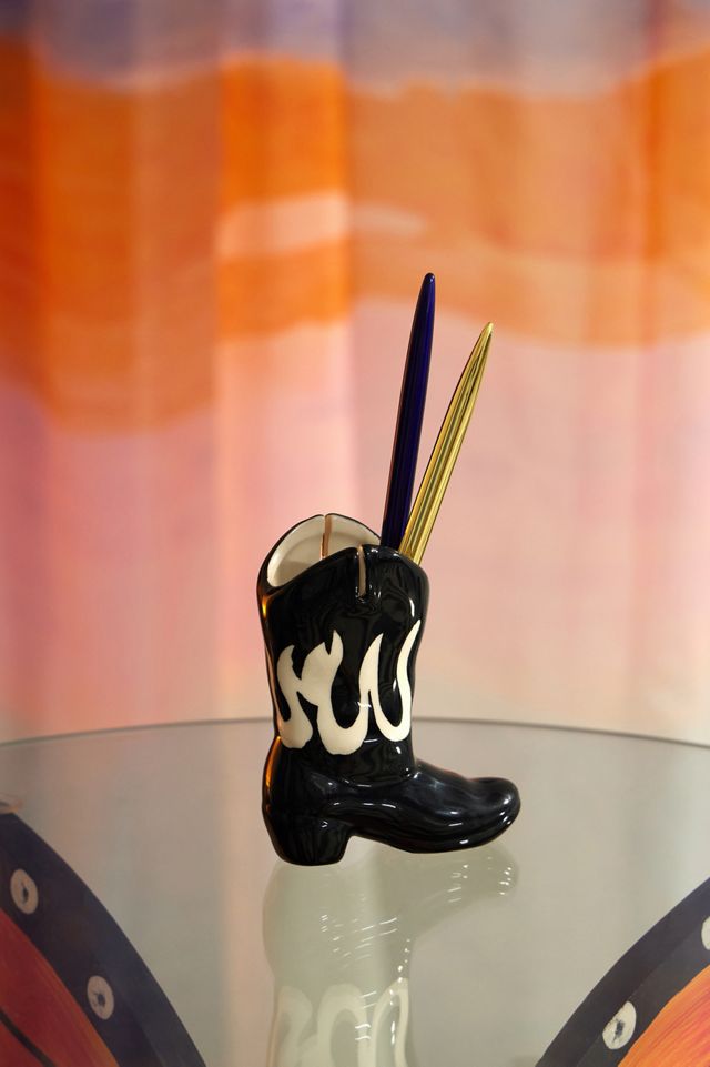 Rosa Western Stiefel Fotohalter #2