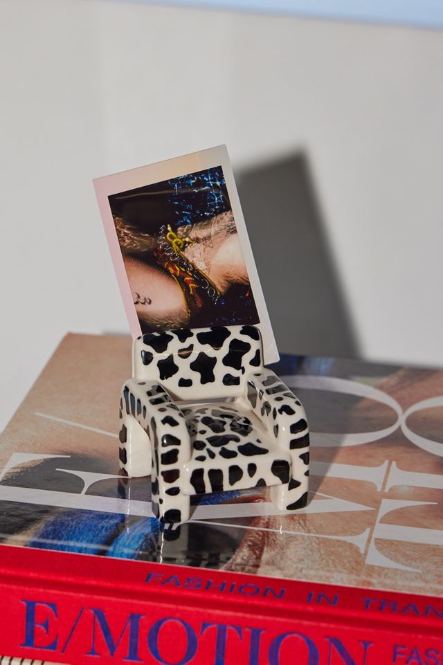Cow Print Chair Photo Holder #1