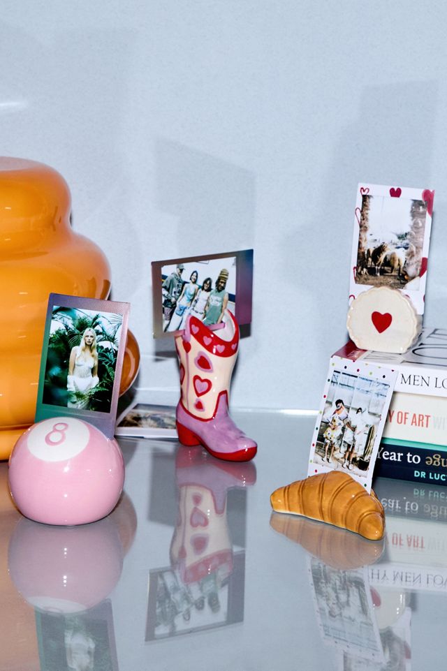 Croissant Ceramic Photo Holder #2