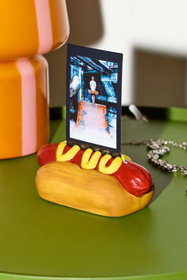 Hot Dog Ceramic Photo Holder - Brown ALL at Urban Outfitters