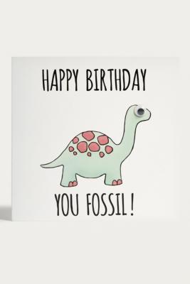 Happy Birthday You Fossil Card Urban Outfitters UK