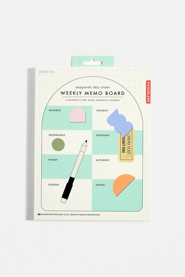 Magnetic Weekly Memo Board  #1