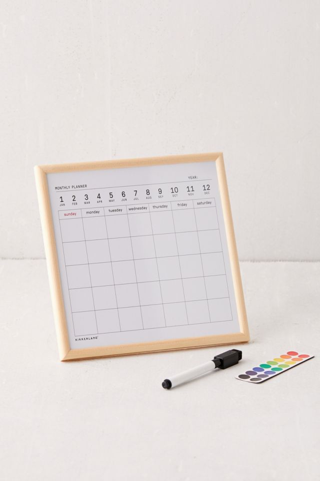 Kikkerland Mini White Board Calendar